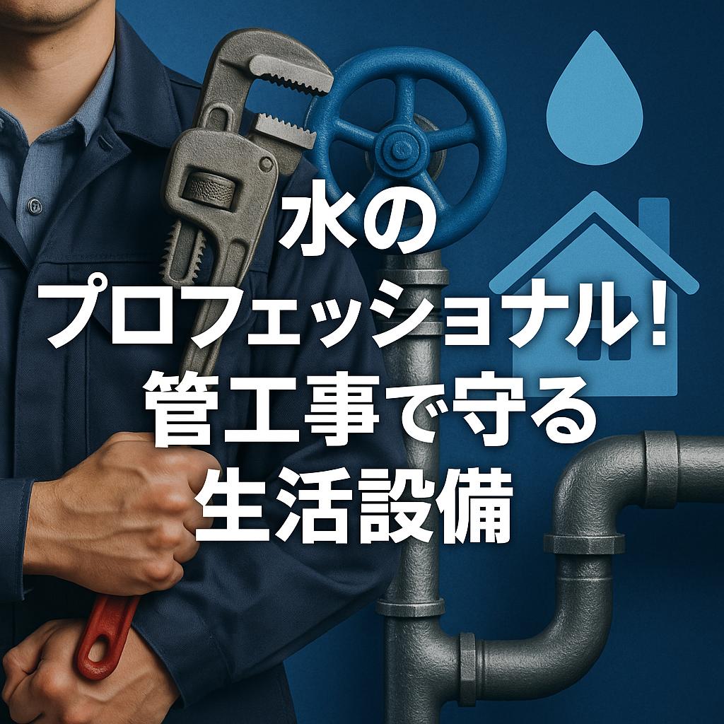 水のプロフェッショナル！管工事で守る生活設備