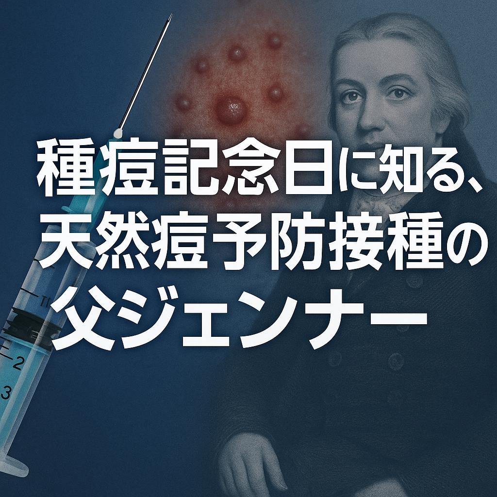 種痘記念日に知る、天然痘予防接種の父ジェンナー