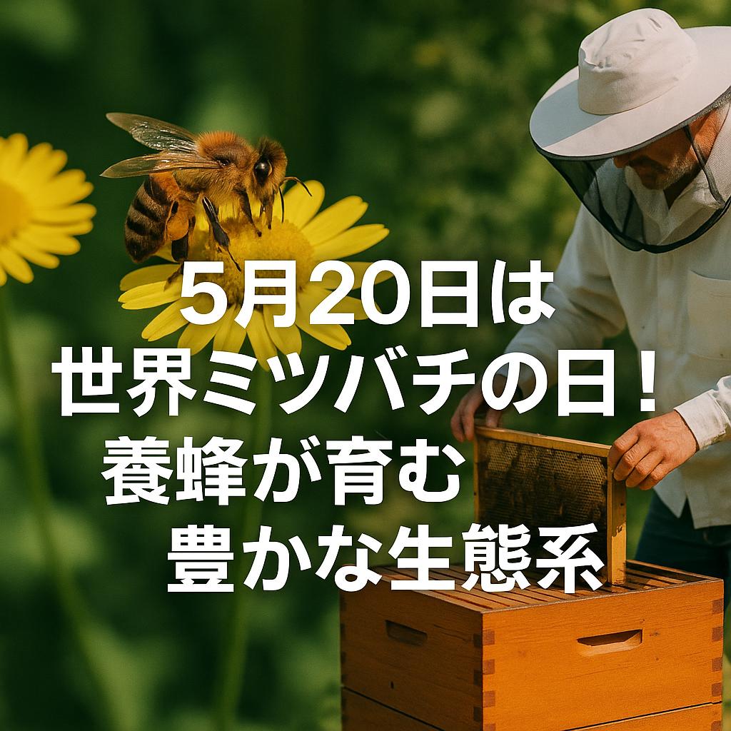 5月20日は世界ミツバチの日！養蜂が育む豊かな生態系