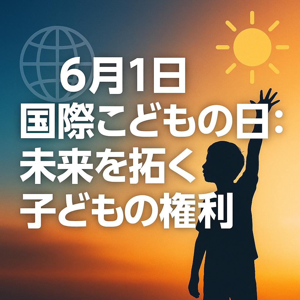 6月1日国際こどもの日：未来を拓く子どもの権利