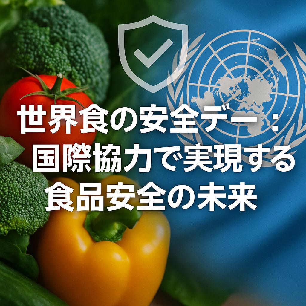 世界食の安全デー：国際協力で実現する食品安全の未来