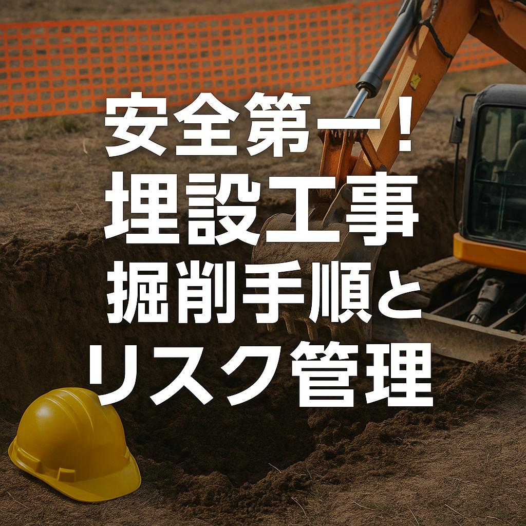 安全第一！埋設工事掘削手順とリスク管理
