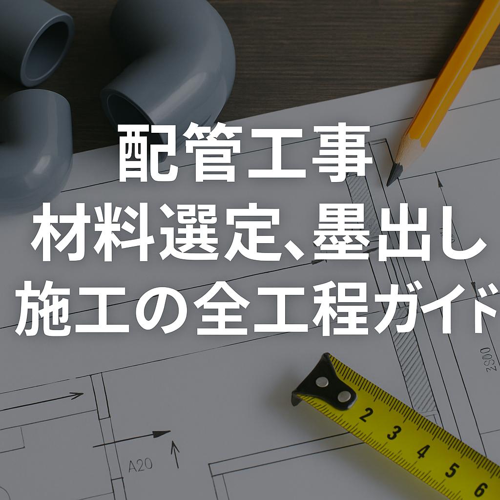 配管工事：材料選定、墨出し、施工の全工程ガイド
