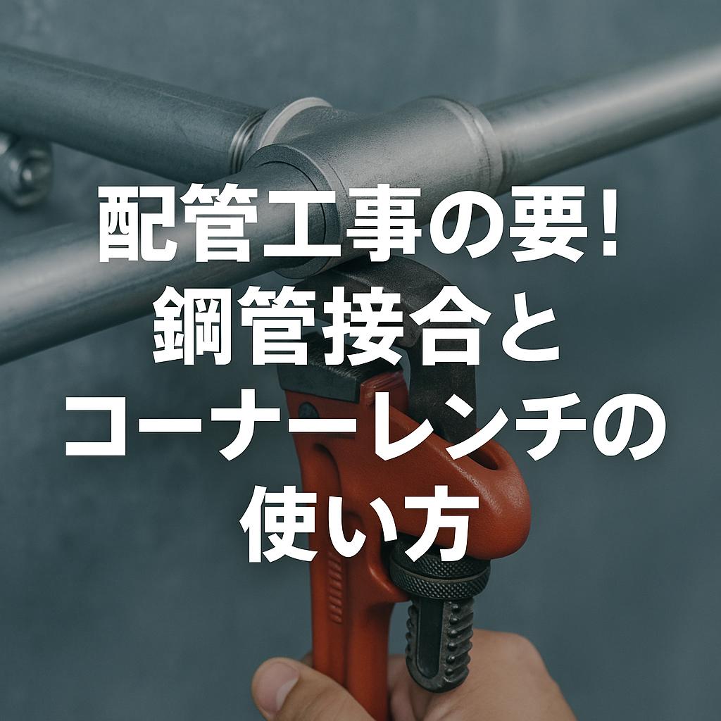 配管工事の要！鋼管接合とコーナーレンチの使い方