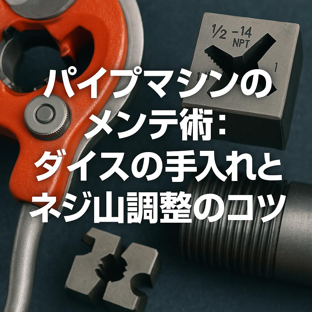 パイプマシンのメンテ術:ダイスの手入れとネジ山調整のコツ