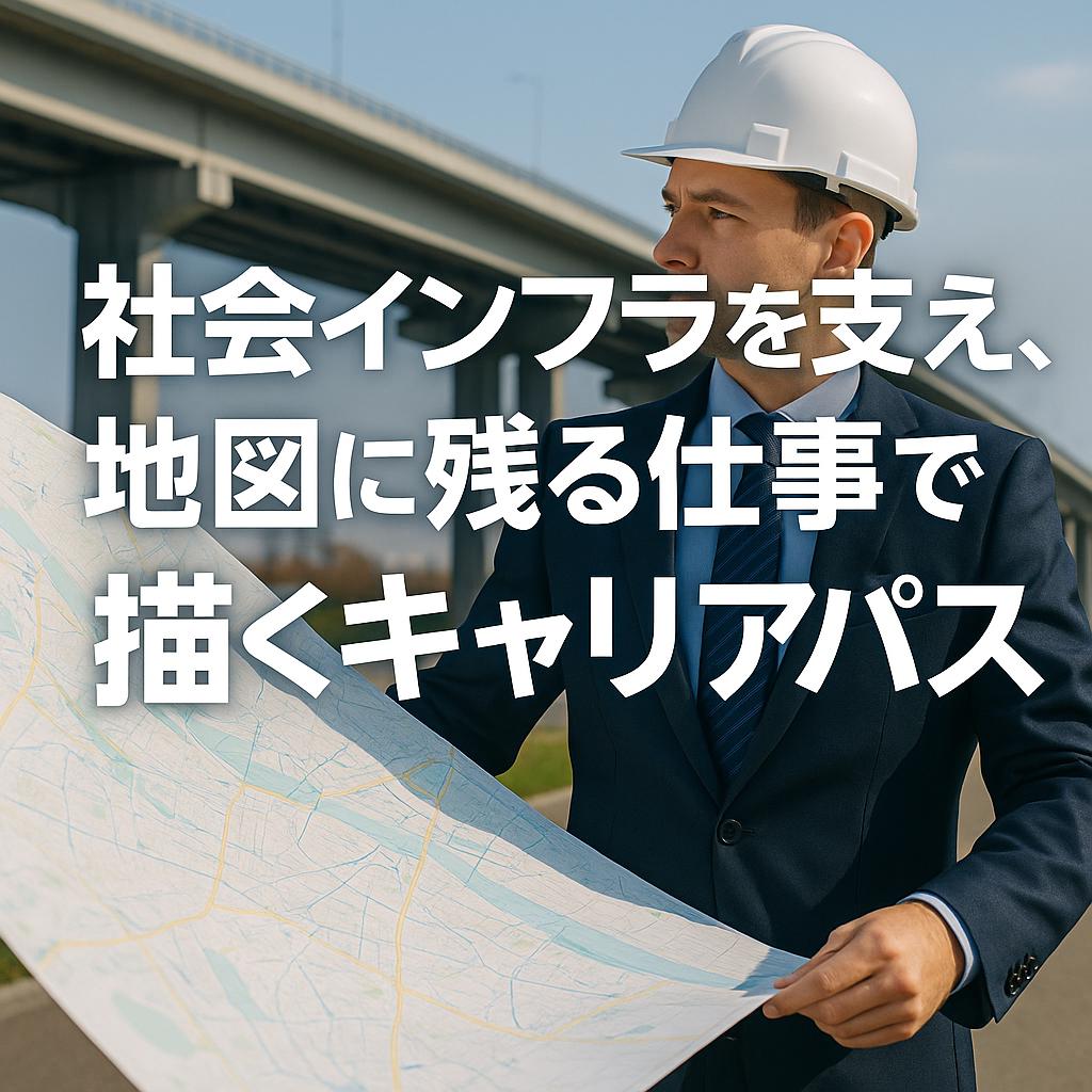 社会インフラを支え、地図に残る仕事で描くキャリアパス
