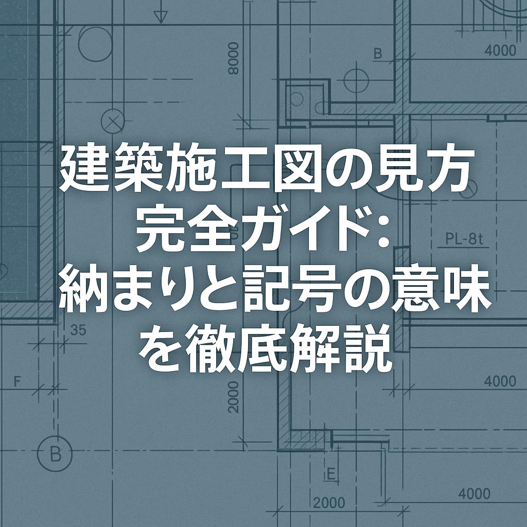 建築施工図の見方完全ガイド：納まりと記号の意味を徹底解説