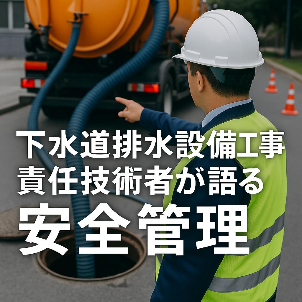下水道排水設備工事責任技術者が語る安全管理