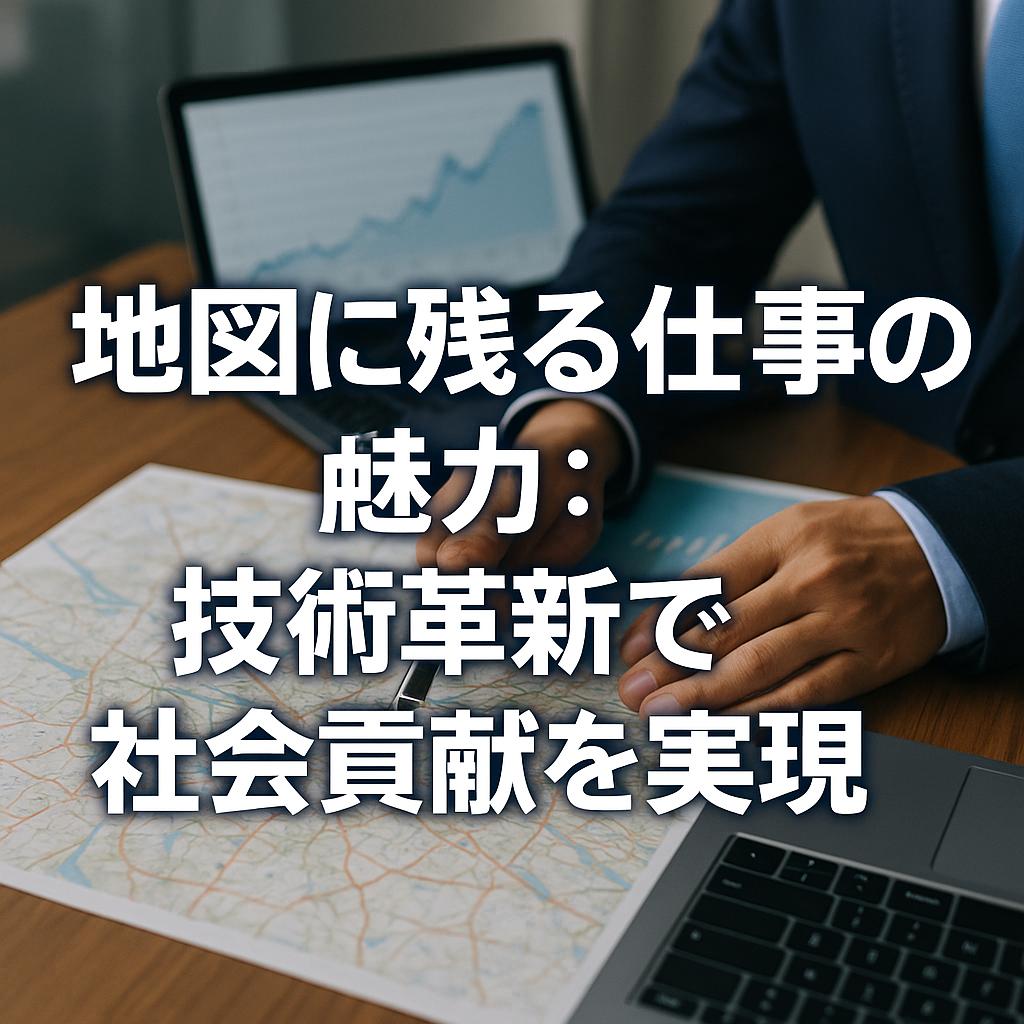 地図に残る仕事の魅力：技術革新で社会貢献を実現