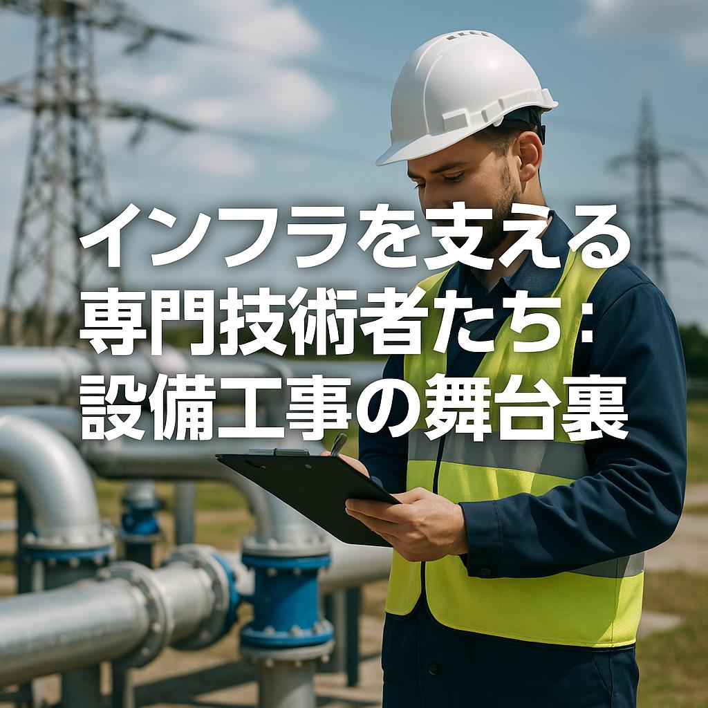 インフラを支える専門技術者たち：設備工事の舞台裏