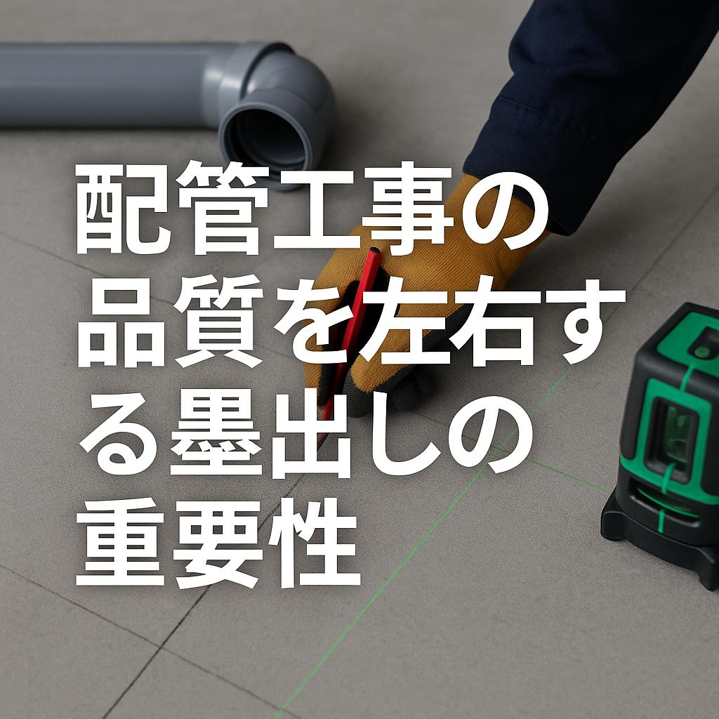 配管工事の品質を左右する墨出しの重要性