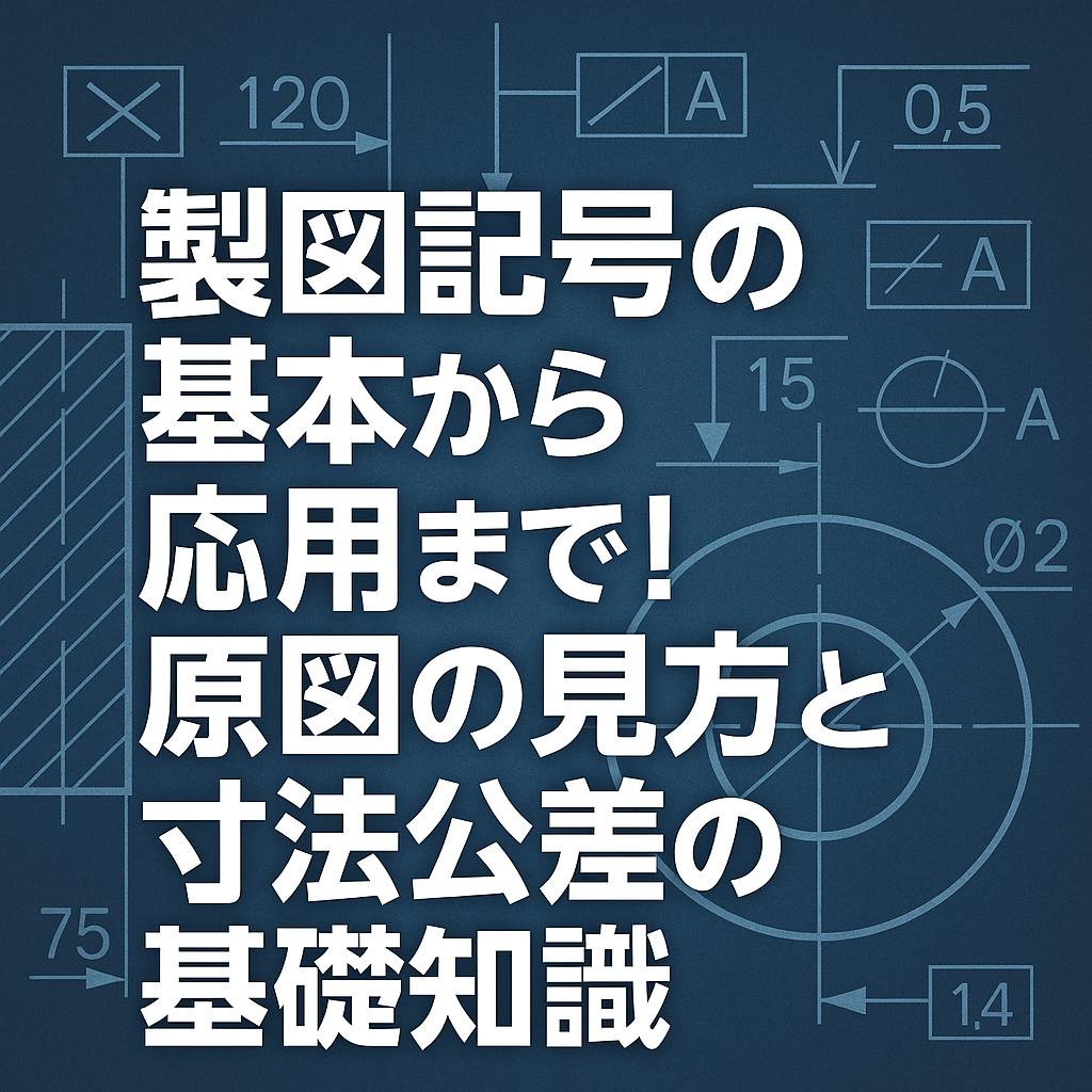 製図記号の基本から応用まで！原図の見方と寸法公差の基礎知識