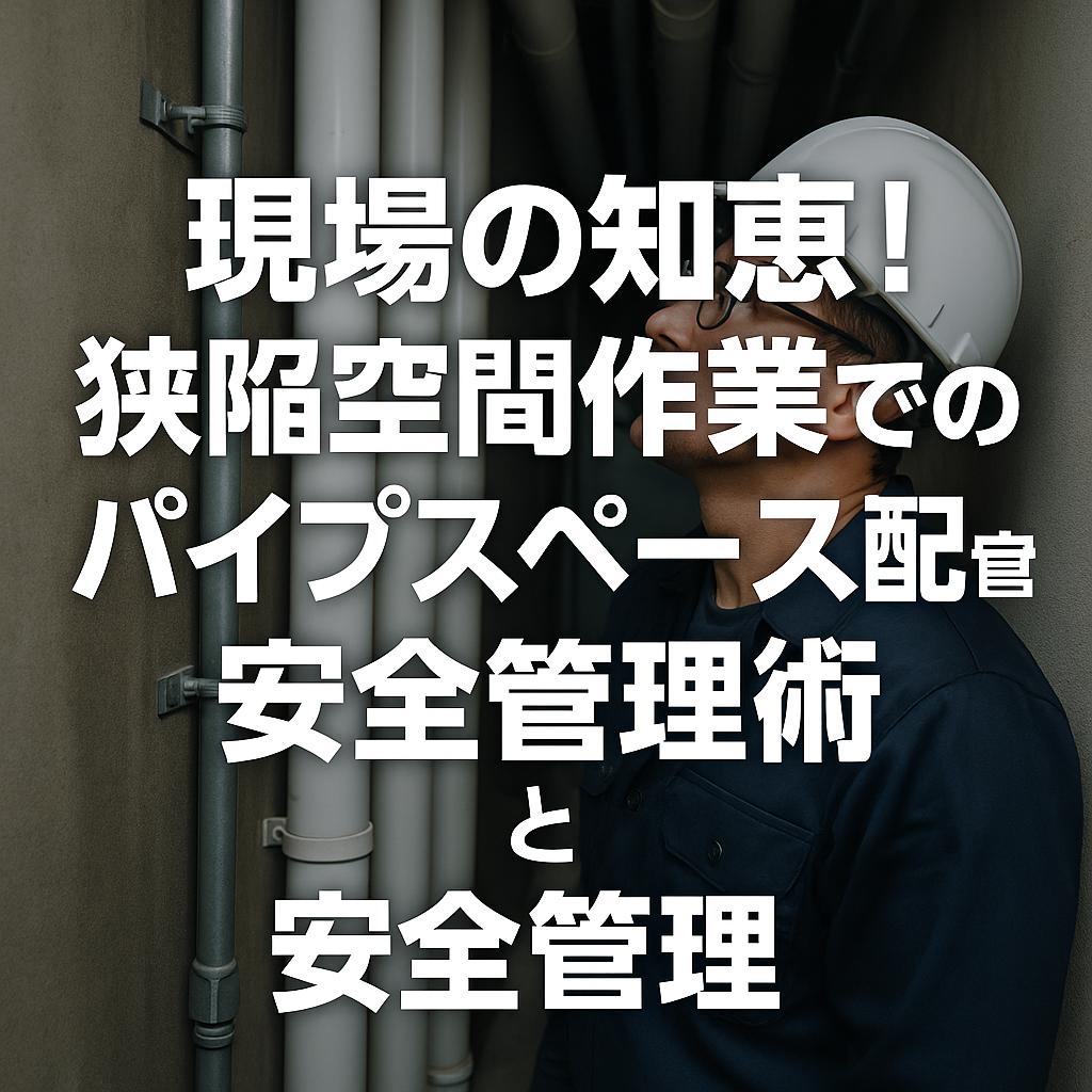 現場の知恵！狭隘空間作業でのパイプスペース配管と安全管理術