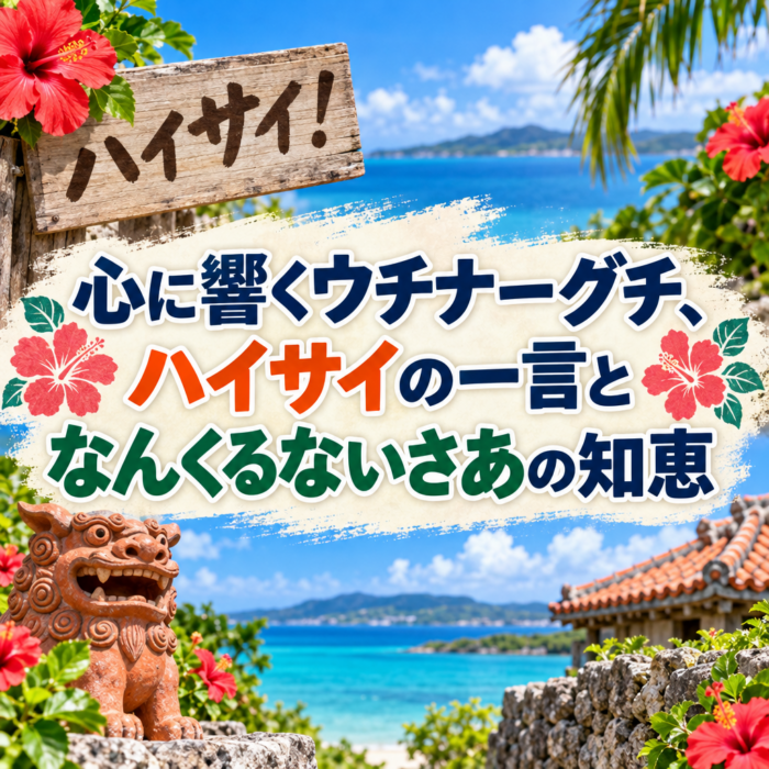 心に響くウチナーグチ、ハイサイの一言となんくるないさあの知恵