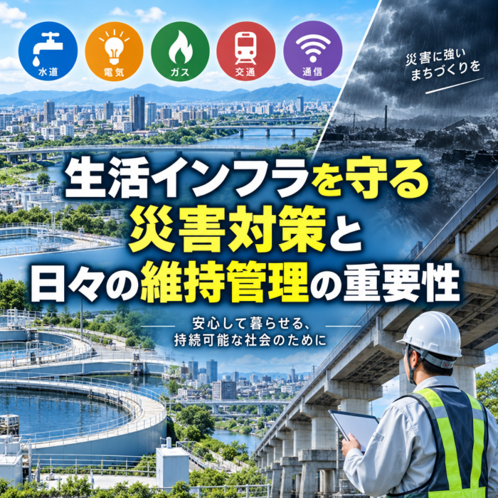 生活インフラを守る災害対策と日々の維持管理の重要性