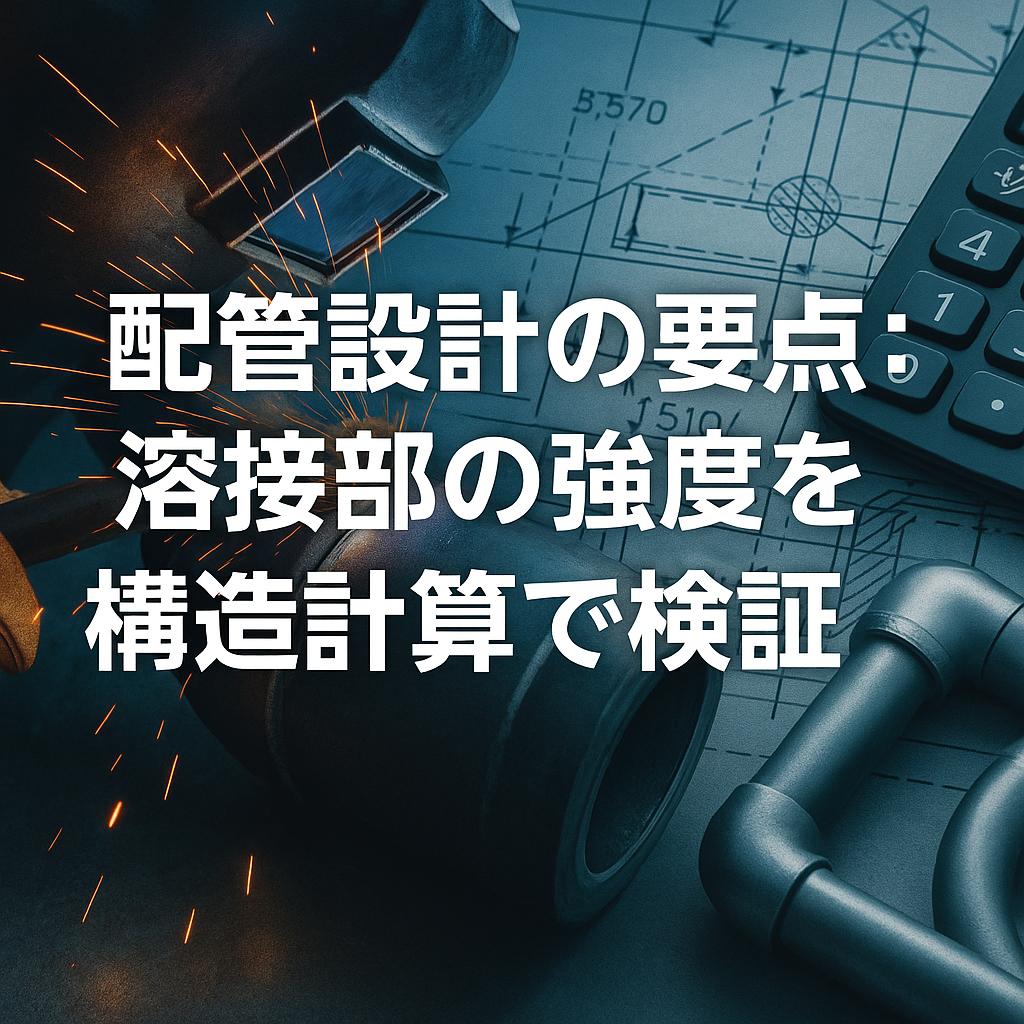 配管設計の要点：溶接部の強度を構造計算で検証