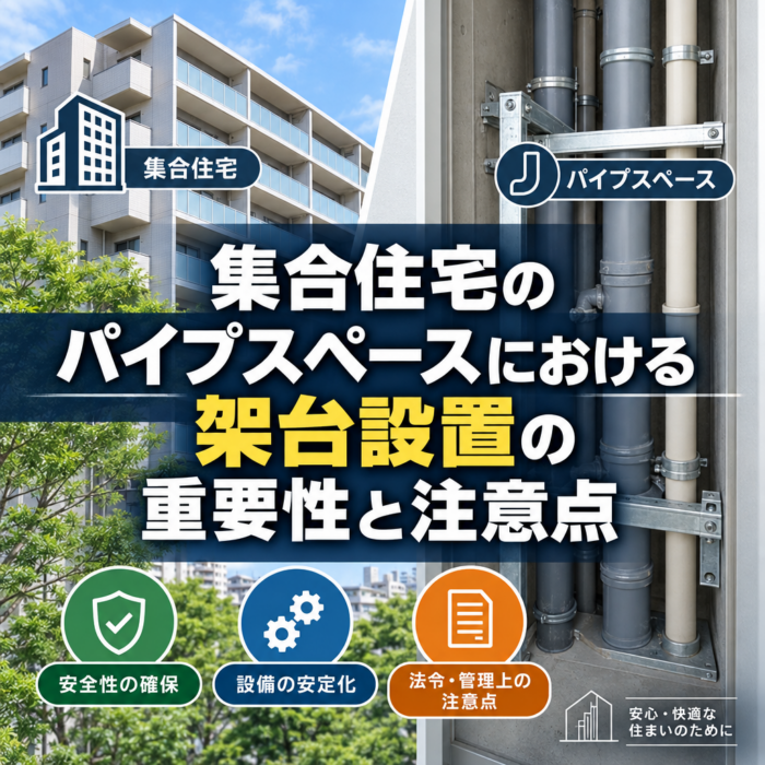 集合住宅のパイプスペースにおける架台設置の重要性と注意点