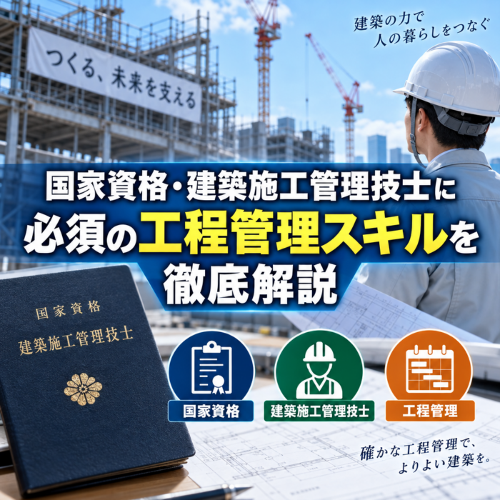 国家資格・建築施工管理技士に必須の工程管理スキルを徹底解説
