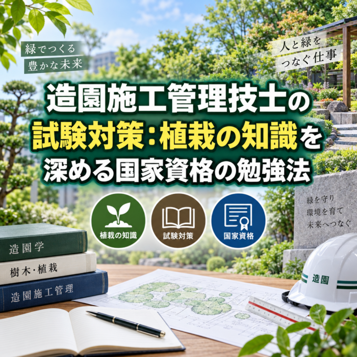 造園施工管理技士の試験対策：植栽の知識を深める国家資格の勉強法